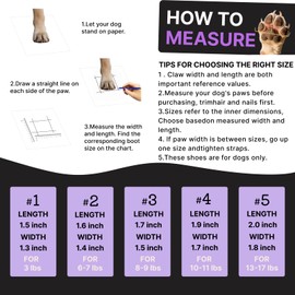 Furmate Dog Shoes for Small Dogs, Breathable Puppy Dog Boots & Paw Protectors for Summer Hot Pavement Winter Snow, Dog Booties with Reflective Strips, Anti-Slip Sole for Hardwood Floors (Purple-Size3)