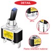 MKBKLLJY 2pcs Illuminated Toggle Switch DC 12V 30A SPST 3