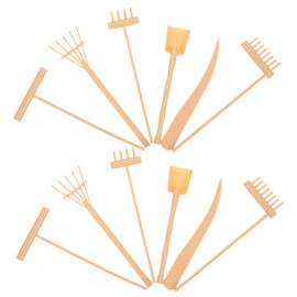 DOITOOL Table Rake Set for Zen Garden Plastic Mini Rakes for Desk Toys Craft Projects Boys and Girls Fun