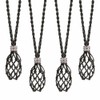 FANASY 4 PCS Crystal Cage Necklace Holder Empty Stone Holder