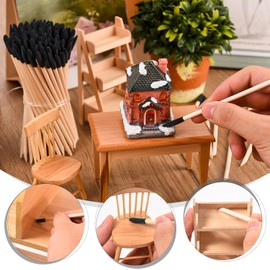 BNJZWJJ 100 Pcs Sanding Sticks for Plastic Models, Model Sanding Sticks Matchsticks, Sanding Twigs Fine Detailing for Plastic Models Wood Hobby