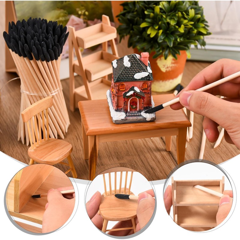 BNJZWJJ 100 Pcs Sanding Sticks for Plastic Models, Model Sanding