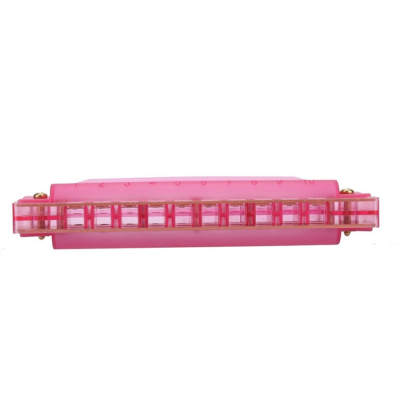 Colorful Translucent Harmonica, 10 Holes Starter Instruments Kids Music Instrument