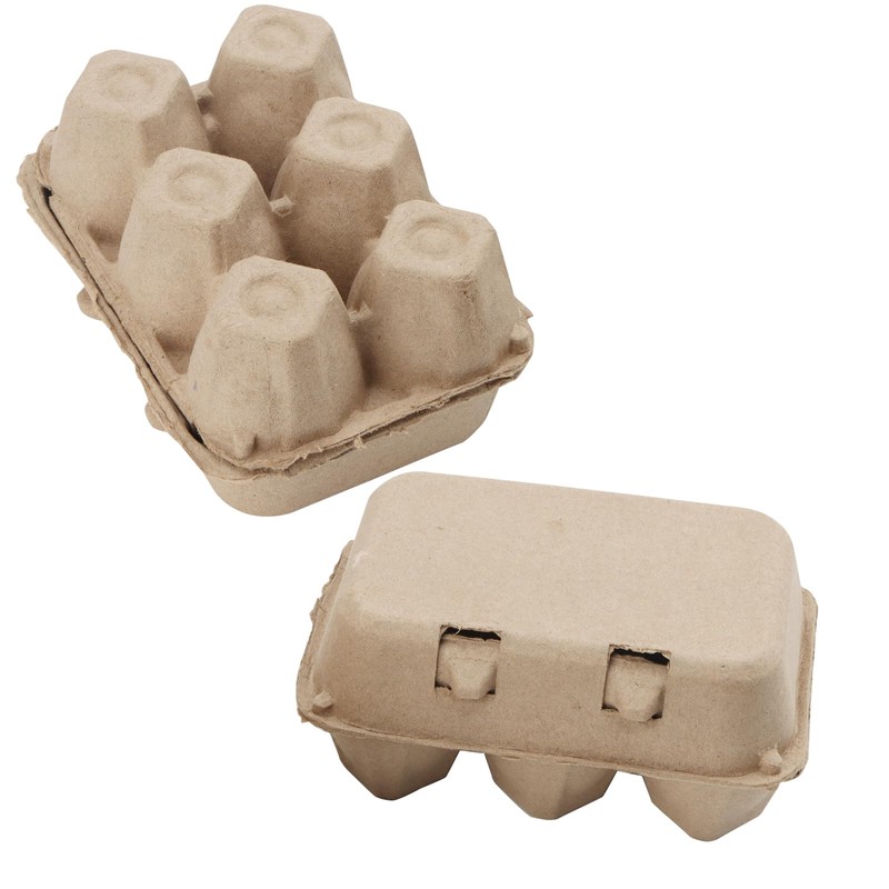 SOUJAP 30 Pack Half Dozen Egg Cartons, 6 Count Paper