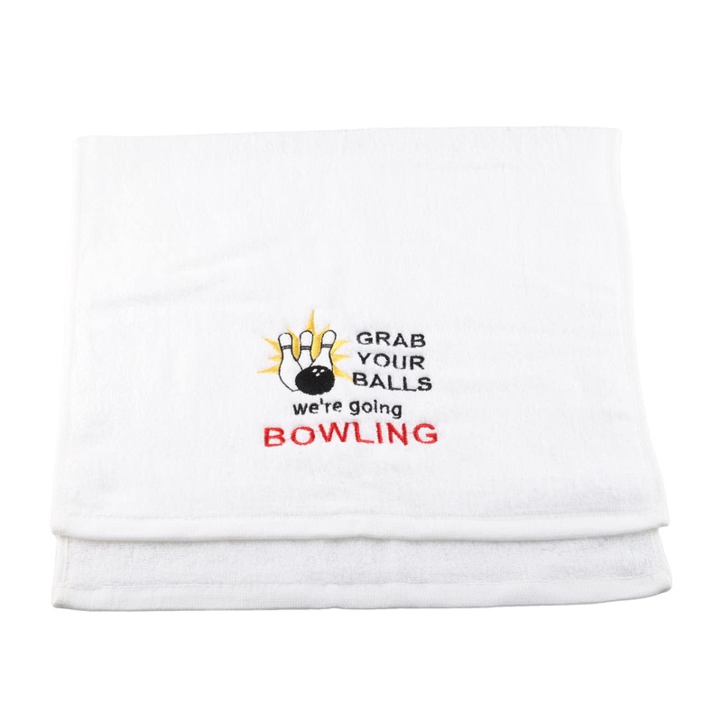 PWHAOO Grab Your Balls We're Going Bowling Hand Towel Bowling