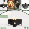 Enjoy 15'' Round Propane Gas Modern Stainless Steel Portable Camping