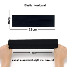 Women Headbands Cotton Headband,Fashion Elastic Hairbands Yoga Soft Sports Head Bands,Non Slip Sweat Thin Headband Hair Wrap for Women and Men