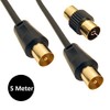 SSL Satellites 5 Meter 3C-2V Black Cable TV Aerial Lead