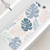 SHUCHING Non-Slip Blue Bath Mat for Safe Showering