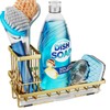Consumest Sink Caddy, Kitchen Sponge Holder with Dish Brush Holder,