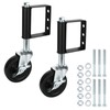 2 Pack Heavy Duty Gate Wheel 4 Inch Spring Loaded