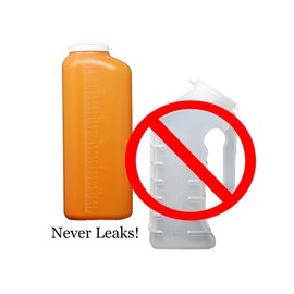 Oakridge Male Urine Collector with Lid, Leakproof - Pack of 2