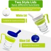 pegirra Control Flow Cup With Two Style Lids,Lightweight Clear Senior