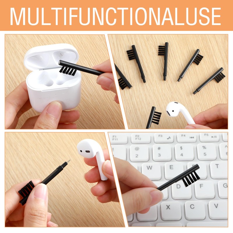 8pcs Small Combs to Clean Hearing Aids,Hearing Aid Cleaning Brush,