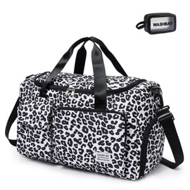 Small Gym Bag for Women, Travel Duffle Bag Carry On Weekender Bag with Shoe Compartment, Z2#Black, Gym Bag&toiletry Bag