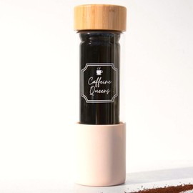 CAFFEINE QUEENS Coffee maker-Perfect coffee everytime-Portable 2 in 1 brew Pourover and drip - Full bodied coffee without grit or bitterness - Small portable coffee maker for tavel & on the go