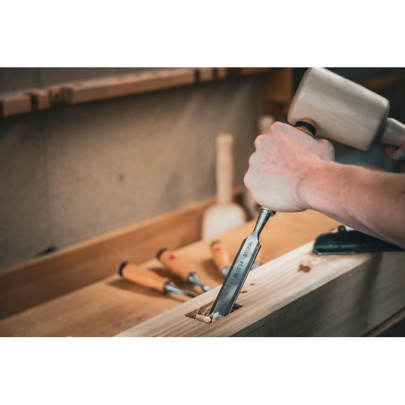 Stubai 351030 30 mm Wood Chisels - Red/Beech