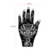 XMASIR Temporary Tattoo Temporary Temporary Template Set, Indian Arabic Hands