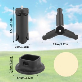 Mini Tripod Stand for DJI Osmo Pocket 3 & 2, Desktop Mount with Anti-Slip Support Base Compact Tabletop Tripod Holder for DJI Osmo Pocket 3 Accessories (Black)