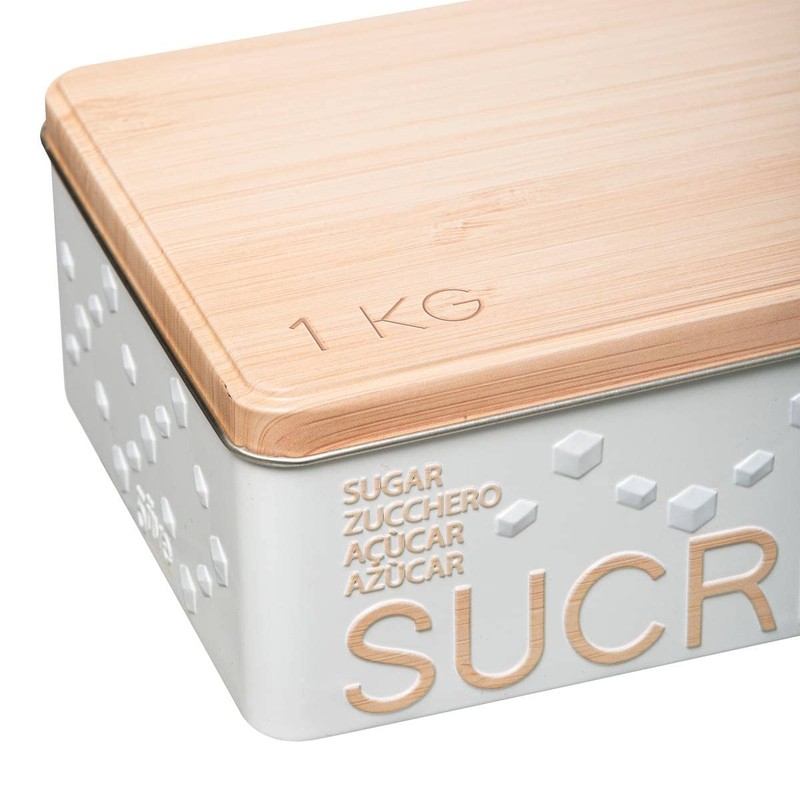 Scandinave Nature Metal Cube Sugar Bowl White 5 five simply