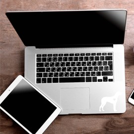 Yoonek Graphics Love Great Dane Dog Decal Sticker for Car Window, Laptop and More. 1294White4