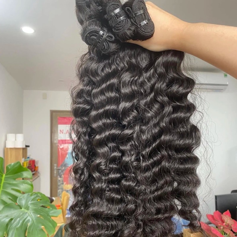 Vietnamese Raw Hair Bundles Custom Curl Unprocessed Raw hd Lace