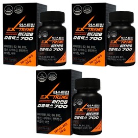 Extreme Vitamin B Complex 700 42g, 60 tablets, 3 units / 익스트림 비타민B 컴플렉스 700 42g, 60정, 3개