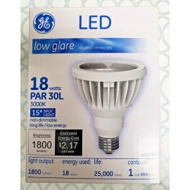 GE LED LOW GLARE 18W PAR30L 3000K 120/277V LED18P30LW8301