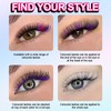 Mixed Color False Eyelashes (240pcs/set), Natural Eyelash Extension Curl Eyelashes,