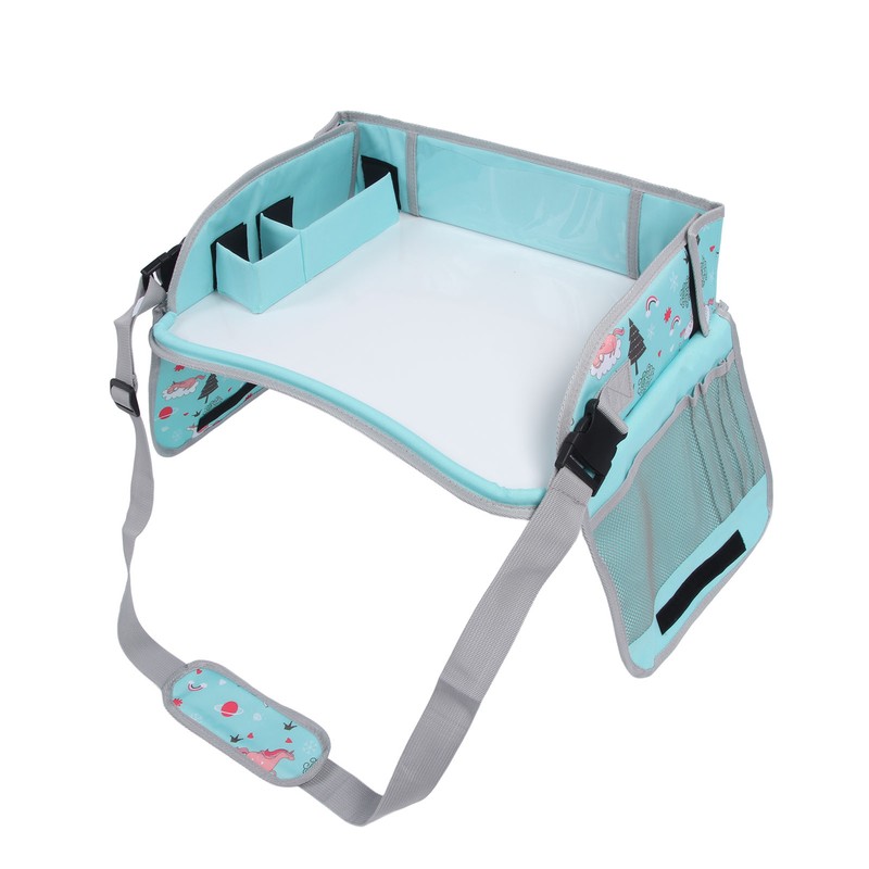 Kids Travel Tray Erasable Drawing Board Organization Pockets Activity Essentials