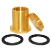 Hooshing Brass Bulkhead Fitting 1" Female 1-1/4" Male Water Tank