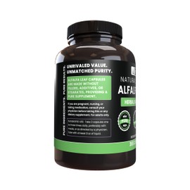 Pure Original Ingredients Alfalfa Leaf (365 Capsules) No Magnesium Or Rice Fillers, Always Pure, Lab Verified