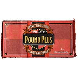 Pound Plus GIANT Belgian 72% Dark Chocolate Bar - 1 lb 1.6 oz._AB
