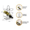 Premier Housewares Wine Rack, Iron, Black, Nicht zutreffend