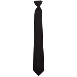 HWC 3" Police and Security Pullaway Clip on Neckties (20", Black)