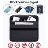 Wisdompro 電波遮断ポーチ リレーアタック防止 大容量 携帯/スマホ、スマートキー用 RFIDブロッキング リレーアタック対策 車盗難防止 スキミング防止 防犯グッズ