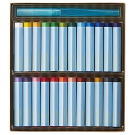 Pentel Pasteles Acuareleables Aquash Caja con 24 Piezas-GHW1-24