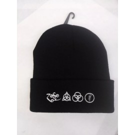 Classic LED ZEPPELIN Beanie Zoso Embroidered One Size Gift Classic Rock Patch The Who