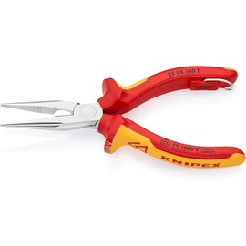 Knipex 25 06 160 T Chrome Plated Radio Plier with Tether Attachment Point, Multi-Colour