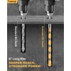 Faqeegi 10PCS 6-Inch Masonry Drill Bit Set, YG10X Carbide Tipped,