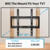 [Prldpo] TV Wall Mount Bracket for 26-63 Inch TV Universal