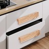6 Pack Solid Wooden Cabinet Handles Cupboard Drawer Pull 128mm
