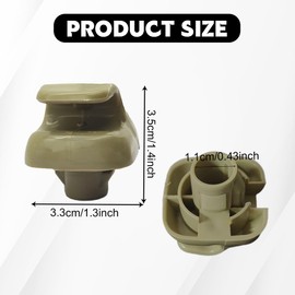 Lyxheth 2PCS Interior Sun Visor Clips, Car Visor Clip, Sun Visor Support Clip, Sunvisor Retainer Clips Sunvisor Clip Fit for Honda Accord OEM #88217S04003ZA 88217-S04-003ZA (Beige)