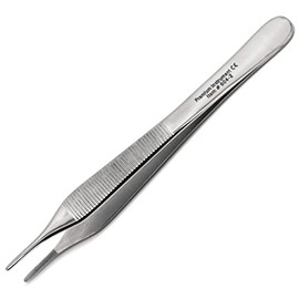 10× Dental Dressing Tweezer Adson 12cm Serrated Tip Forceps Surgical Pliers Stainless Steel Instruments