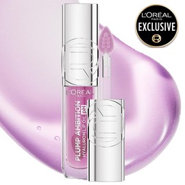 Plump Ambition pH Hyaluron Lip Oil, Color Shifting Lip Tint with 24HR Hydration, Volumizing Shine and Lasting Color, L'Oreal Paris:_Lilac