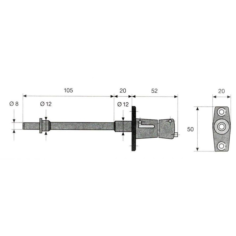 ABUS 35244 Roller Shutter Block White