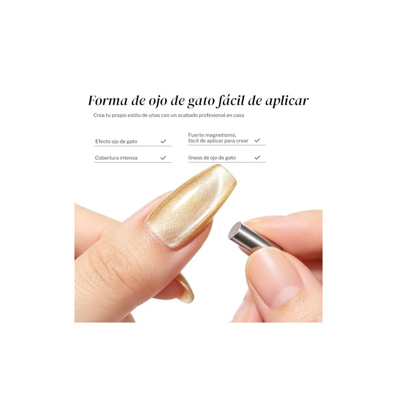 CHERIMOYA Esmalte de Uñas de Gel Ojos de Gato Galaxy