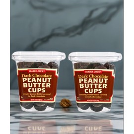 Trader Joe's 2 PACK Trader Joe's Dark Chocolate Peanut Butter Cups 16oz 454g Each