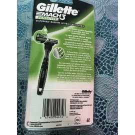 Gillette Mach 3 Razor Disposable Razors Sensitive 3ct