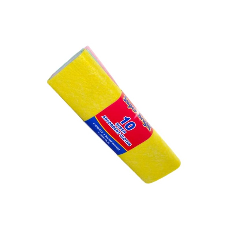 Super Bright Kitchen Cleaning Washing Up Super Absorbent Fabric Cloths,